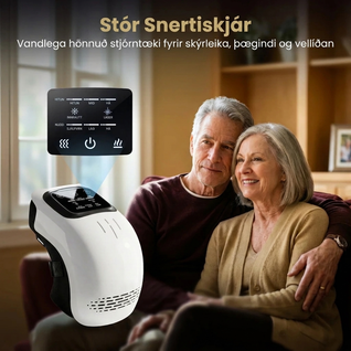 Hné Nuddtæki með Hita og Titring